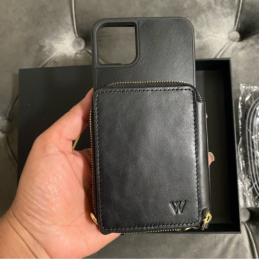 New iPhone 11 Pro Max Wilken Leather iPhone Crossbody Phone Case with Wallet - Picture 10 of 14